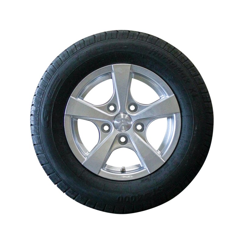 pneu + roue 185/70 R13 6Jx13H2 ET30 67/112/5 métal léger Kargomax XL ST-4000 M+S gris argent