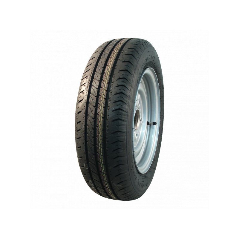 luchtband + wiel 185/70 R13 5½Jx13H2 ET30 67/112/5 staal R701 M+S zilvergrijs