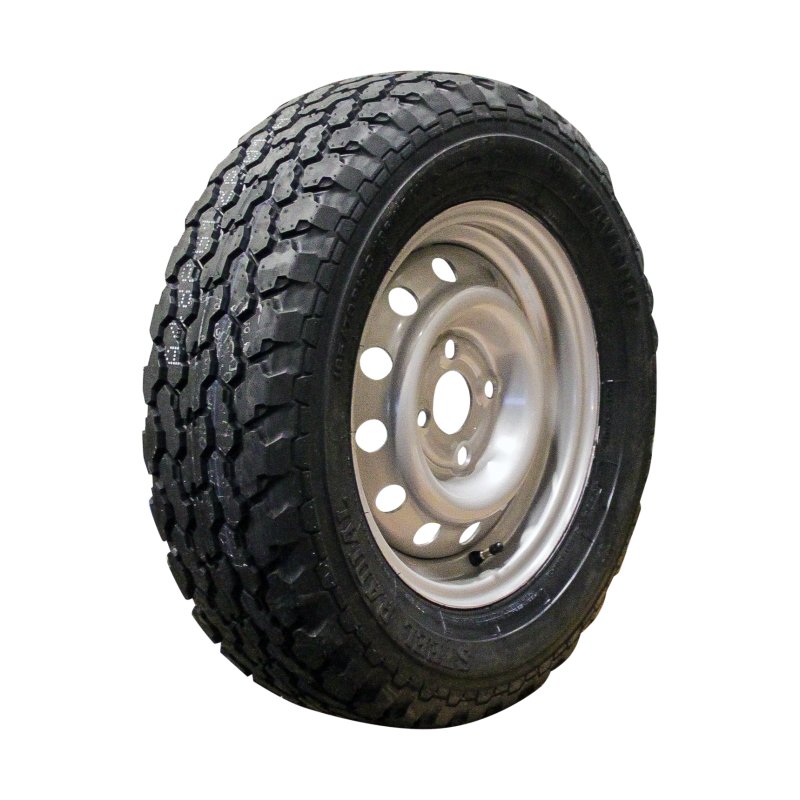 air tire + wheel 185/70 R13C 4½Jx13H2 ET30 57/100/4 steel Savero M+S silver grey