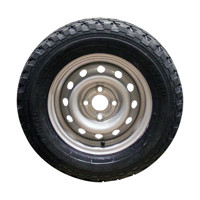 air tire + wheel 185/70 R13C 4½Jx13H2 ET30 57/100/4 steel Savero M+S silver grey