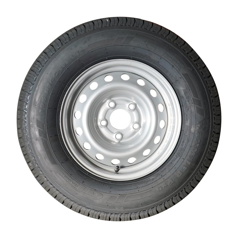 air tire + wheel 195 R14C 5½Jx14H2 ET30 66,5/112/5 steel Maxmiler Pro silver grey