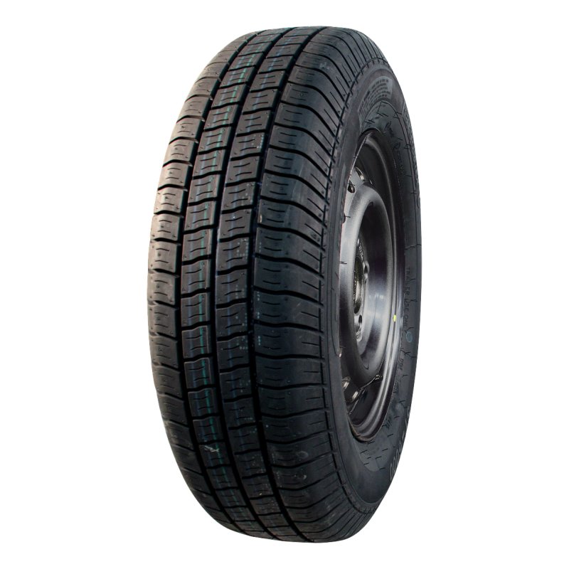 Komplettrad 195/50 R13C 6Jx13H2 ET30 67/112/5 Stahl Kargomax ST-6000 M+S Schwarz