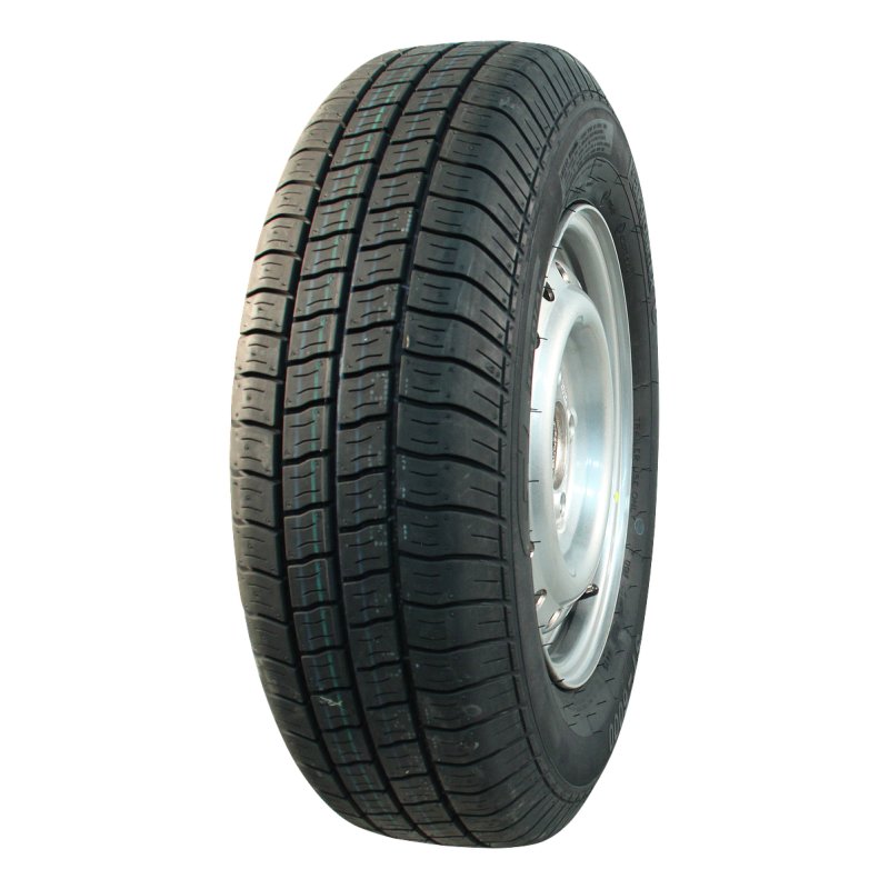 pneu + roue 195/50 R13C 6Jx13H2 ET7 115/165.1/5 métal Kargomax ST-6000 M+S gris argent approprié pour Ifor Williams