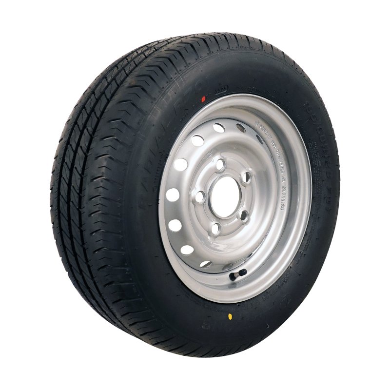 luchtband + wiel 195/60 R12C 5½Jx12H2 ET30 67/112/5 staal R701 M+S zilvergrijs
