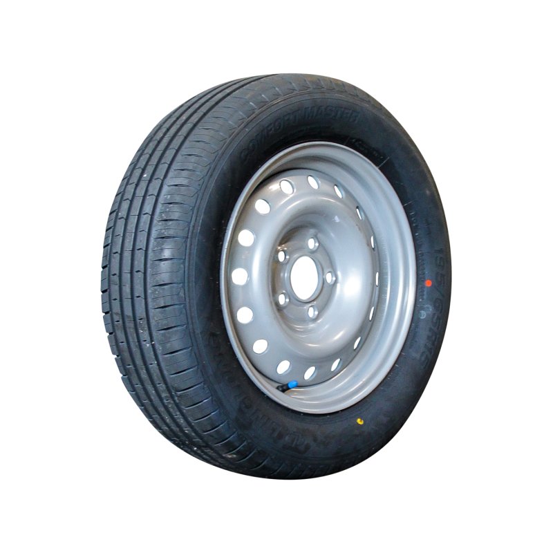 air tire + wheel 195/65 R15 5½Jx15H2 ET30 66,5/112/5 steel Comfort Master M+S silver grey