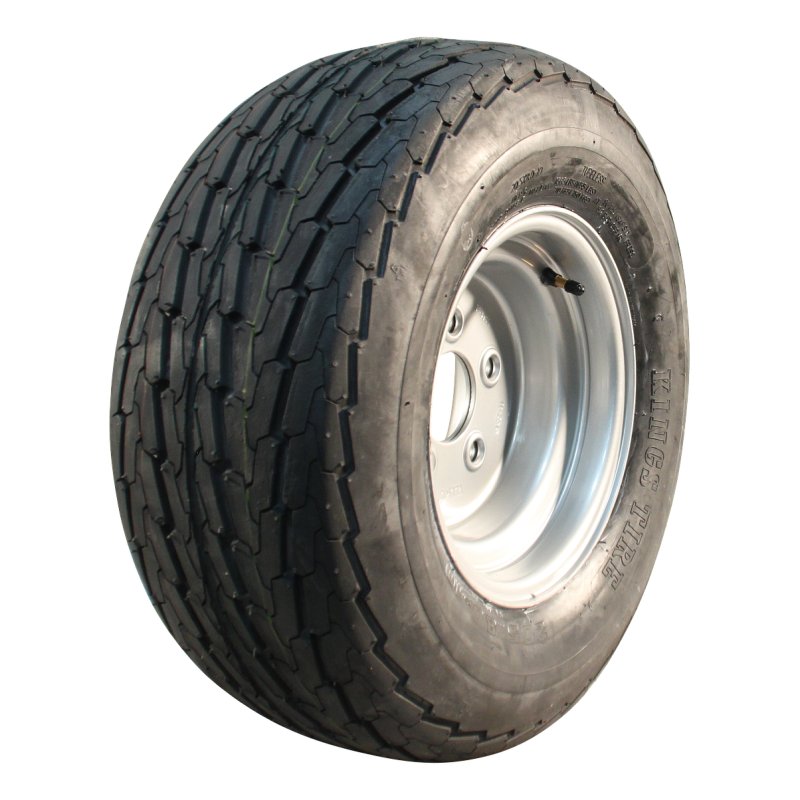 air tire + wheel 20.5x8.0-10 6.00x10H2 ET-4 94/140/5 steel KT-705 silver grey