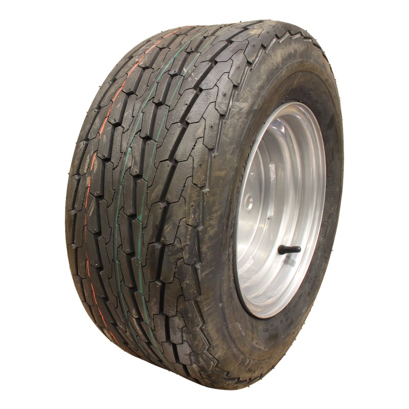 luchtband + wiel 20.5x8.0-10 6.00x10H2 ET-4 60/100/4 staal KT-705 zilvergrijs