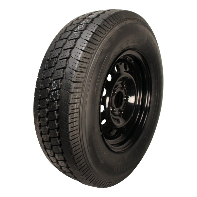 Komplettrad 205 R14C 5½Jx14H2 ET30 66,5/112/5 Stahl Maxmiler Pro Schwarz