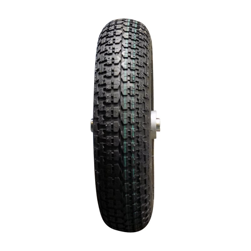 Komplettrad 3.50-8 2.50x8 ET0 Westfalia Kugellager 12,3 NL124mm Stahl V-9128 Silbergrau