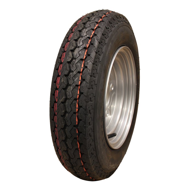 luchtband + wiel 4.50-10 3.50Bx10H2 ET-2.1 85/115/4 staal KT-715 zilvergrijs
