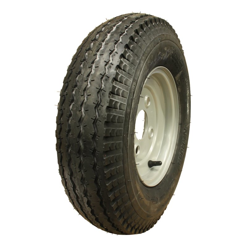 air tire + wheel 4.80/4.00-8 2.50Ax8H2 ET-2 60/100/4 steel S-6003 silver grey