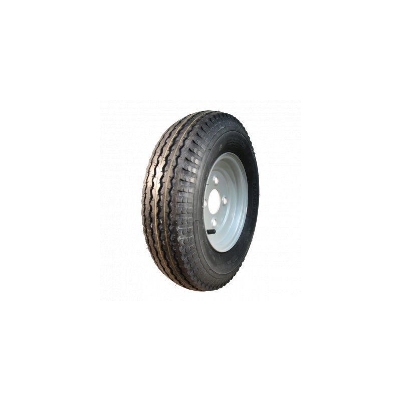 pneu + roue 4.80/4.00-8 3.00Dx8 ET0 60/100/4 métal S-6003 gris argent