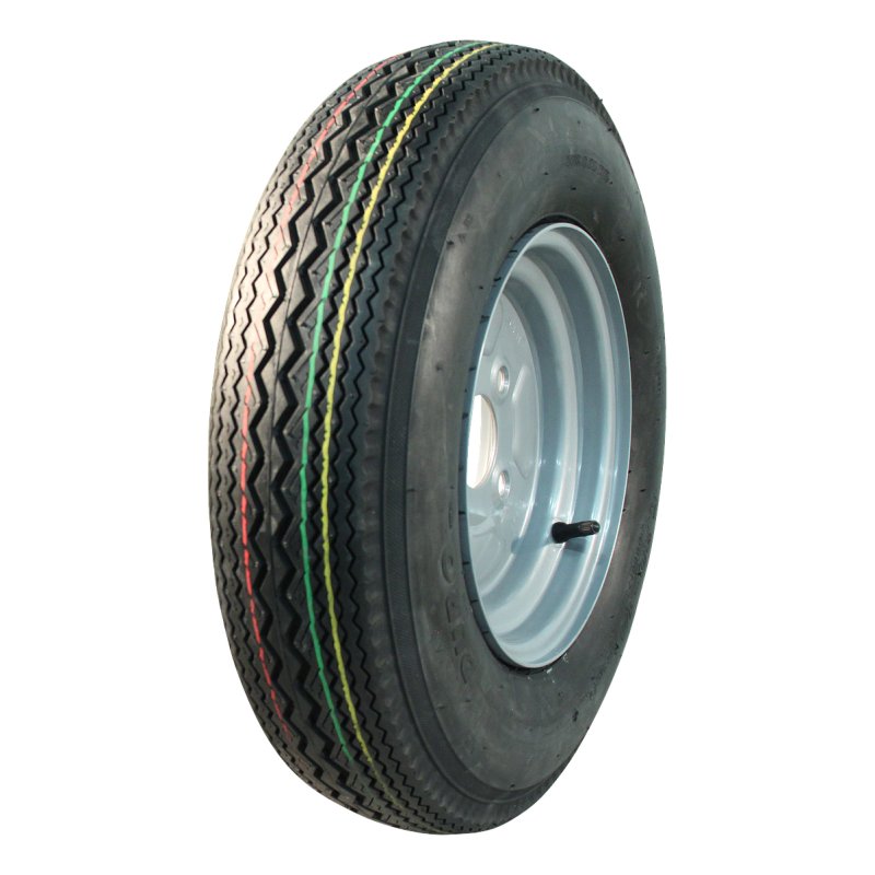 air tire + wheel 5.20-10 3.50Bx10H2 ET-2.1 85/115/4 steel HF-268 silver grey
