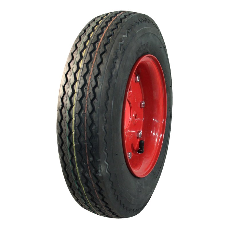pneu + roue 5.70-8 (146/91-8) 3.00D-8 ET0 60/100/4 métal KT-701 Rouge