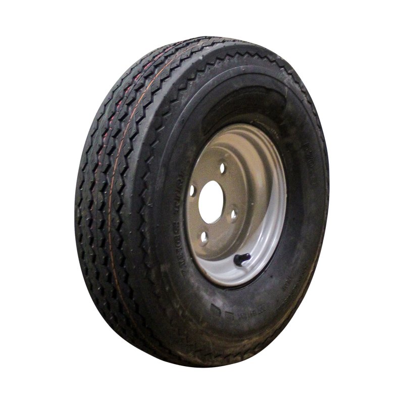 Komplettrad 5.70-8 (146/91-8) 3.00Dx8 ET0 60/100/4 Stahl KT-701 Silbergrau