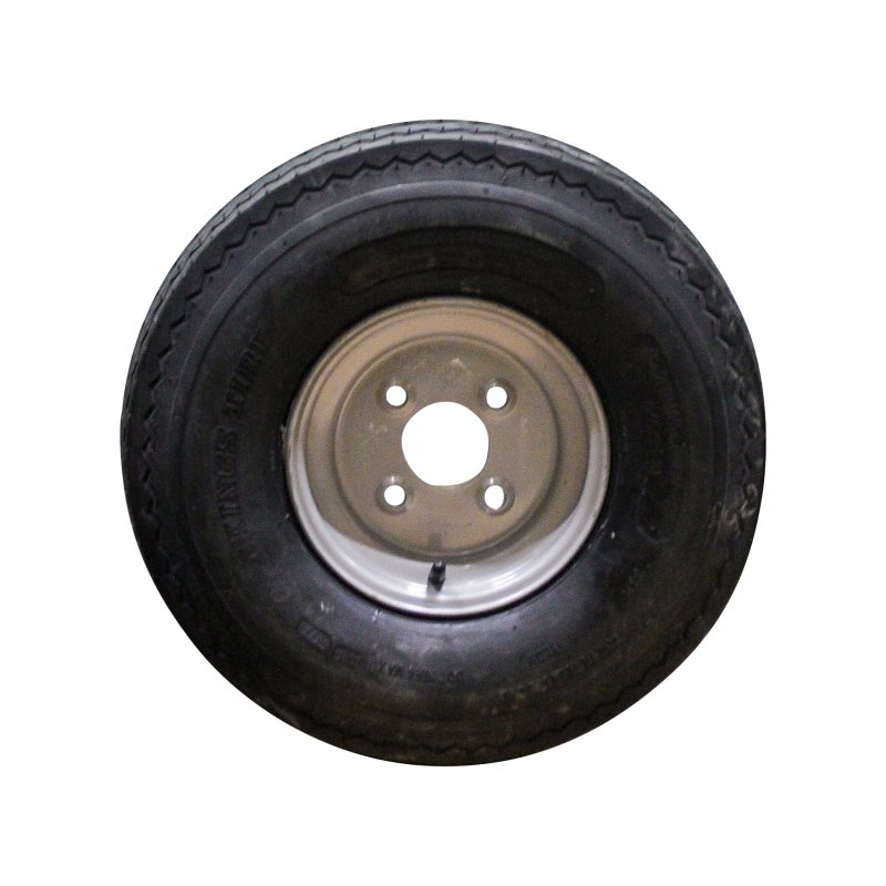 luchtband + wiel 5.70/5.00-8 3.00Dx8 ET0 60/100/4 staal KT-701 zilvergrijs