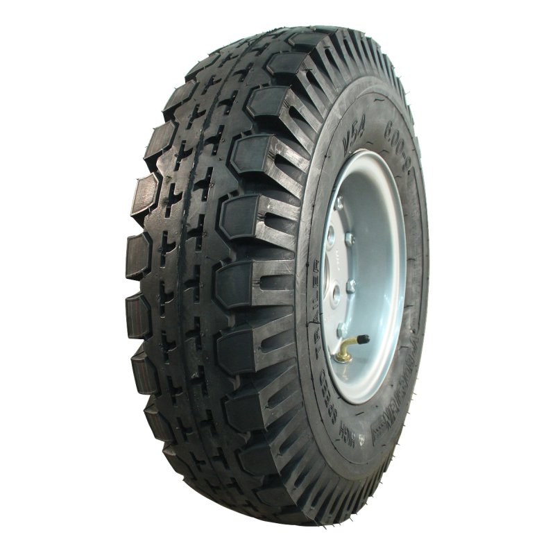 Komplettrad 6.00-9 4.00E-9 ET0 67/112/5 Stahl V-54 Grau