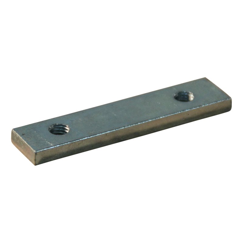 contre-plaque zingué pas 50 - 2 x M8 , 80x18x6mm