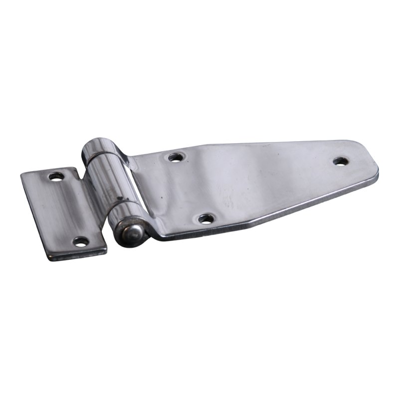 Möbelwagenscharnier, mit Lochraster 61 x 149mm Scharnierblatt Edelstahl