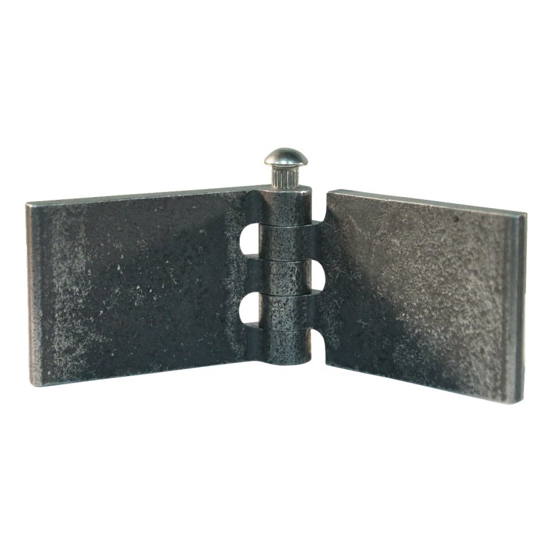 porte charnière droit avec goupille d'inox 40 x 60mm lame de charnière brut démontable