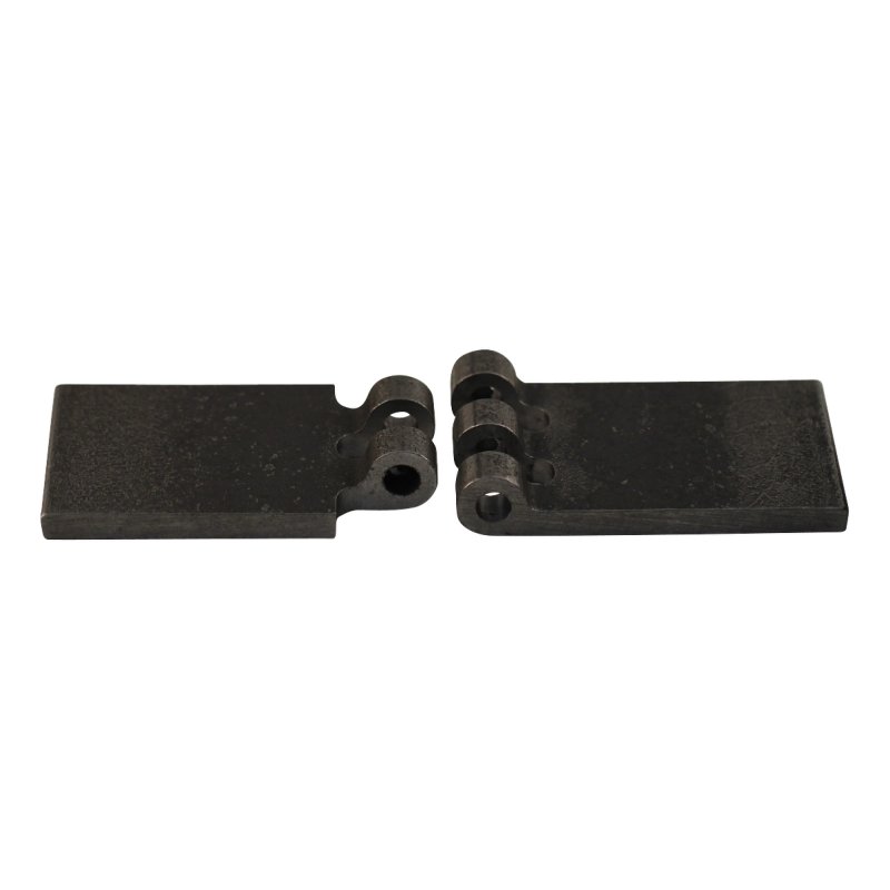 porte charnière droit avec goupille d'inox 40 x 60mm lame de charnière brut démontable