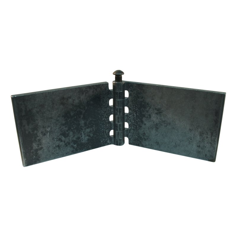 porte charnière droit avec goupille d'inox 80 x 120mm lame de charnière brut