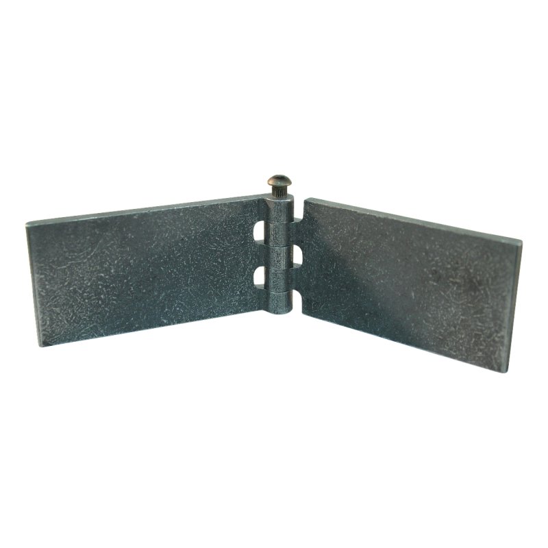 porte charnière droit avec goupille d'acier 50 x 100mm lame de charnière brut démontable