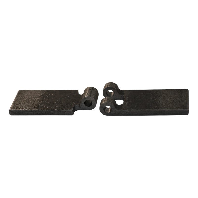 gerades Wagentürscharnier mit Stahl Zapfen 50 x 60mm Scharnierblatt unbehandelt/blank demontierbar