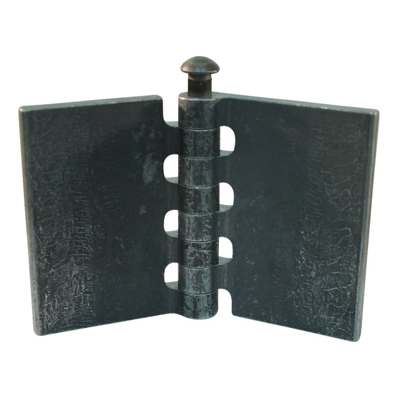 porte charnière droit avec goupille d'acier 80 x 60mm lame de charnière brut