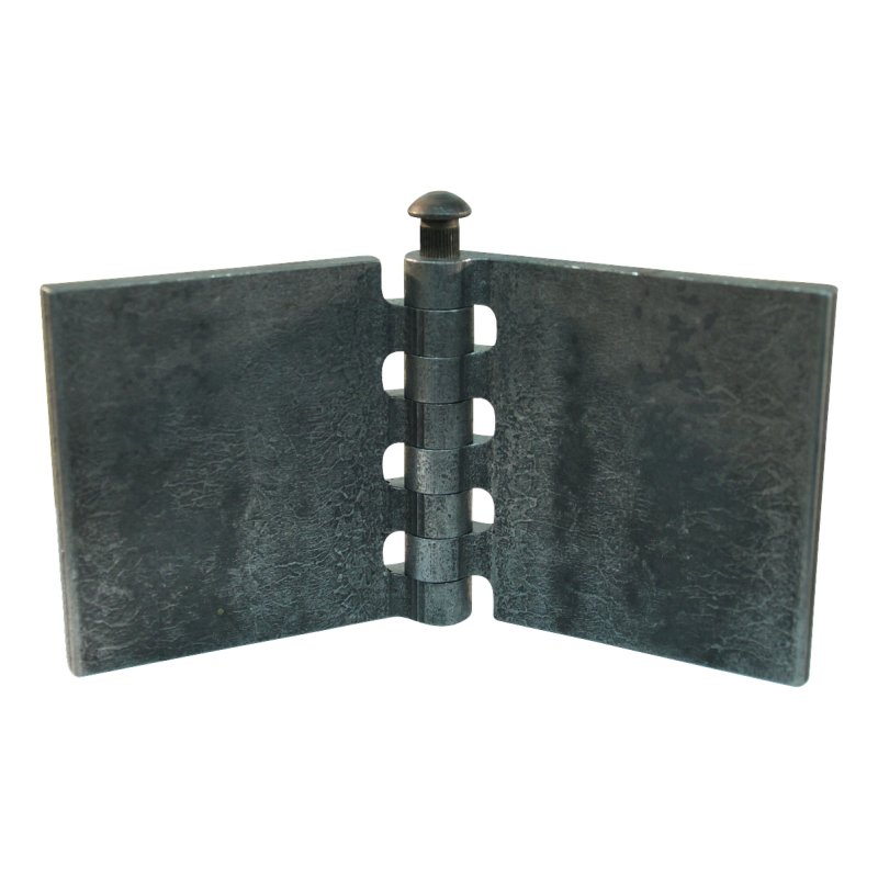 straight door hinge with steel pin 80 x 80mm hinge blade not treated