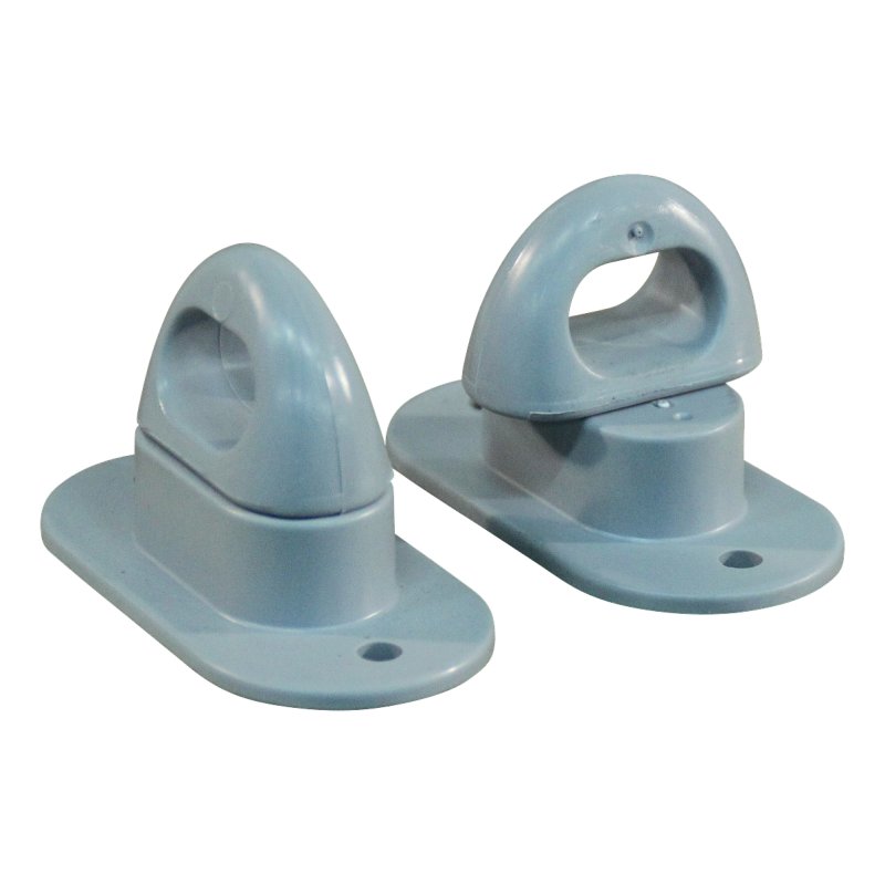 espagnolette plastique pour œillet 42x22mm gris de sécurité RAL 7004
