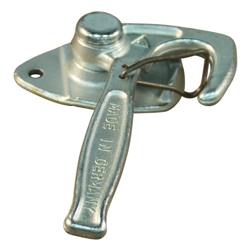 fixation d'angle avec ressort de sécurité en inox nr. 1 gauche