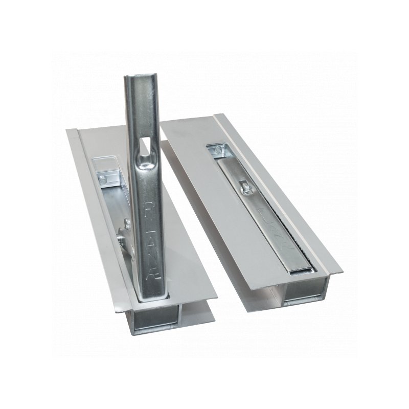 fastener for side board, aluminum steel handle (zinc plated) 400mm per set left + right