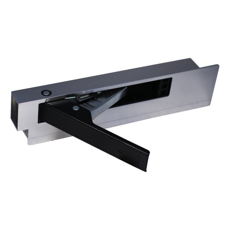 fastener for side boards, aluminum steel handle (black) 400mm left