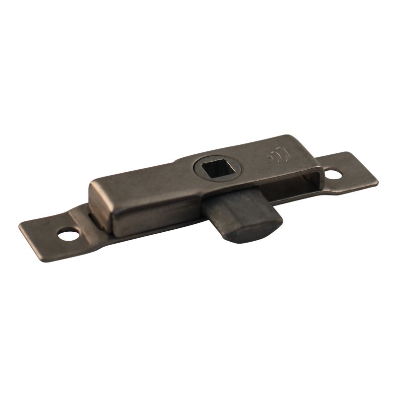 Serrure de coffre à pneus double face inox 105mm 19mm