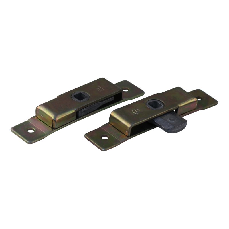 Serrure de coffre à pneus double face zingué 105mm x 19mm