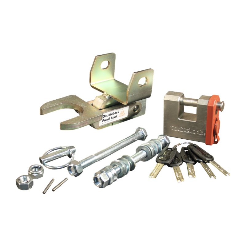 verrou de tête d'attelage montage fixe Fixed Lock C/M14 remorques freinée Knott, Winterhoff jusqu'à 3000kg 1x horizontal / 1x v