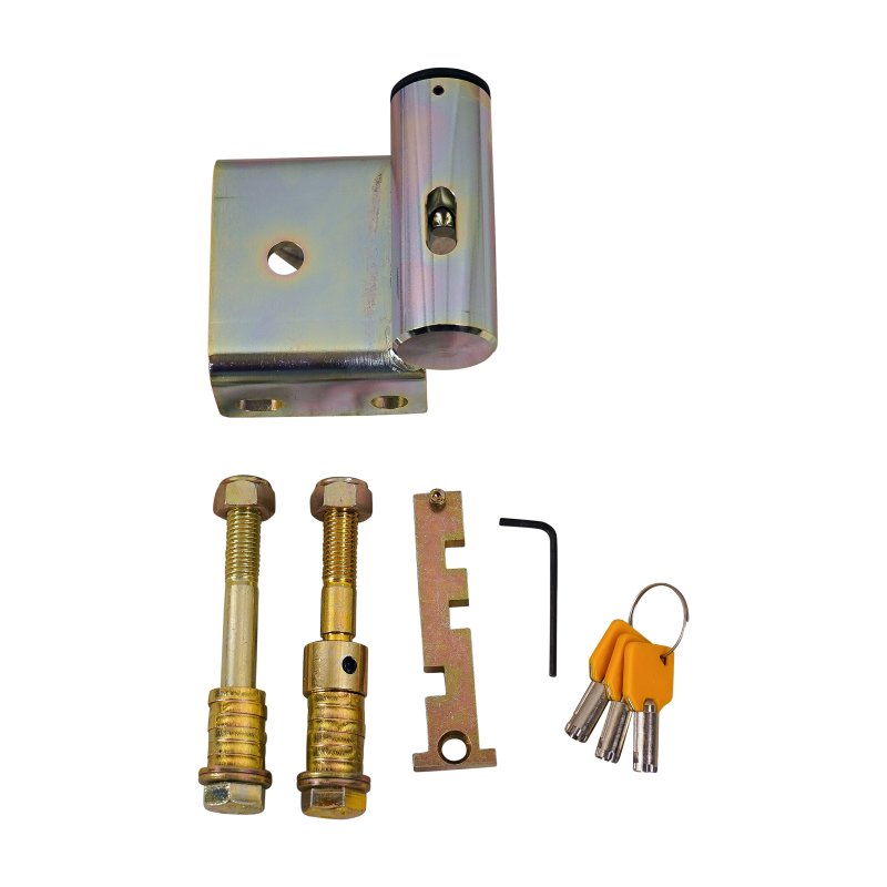 coupling lock fixed mounting 3000 kg M14 + long clapper 2x horizontal M14 + 1x vertical M12