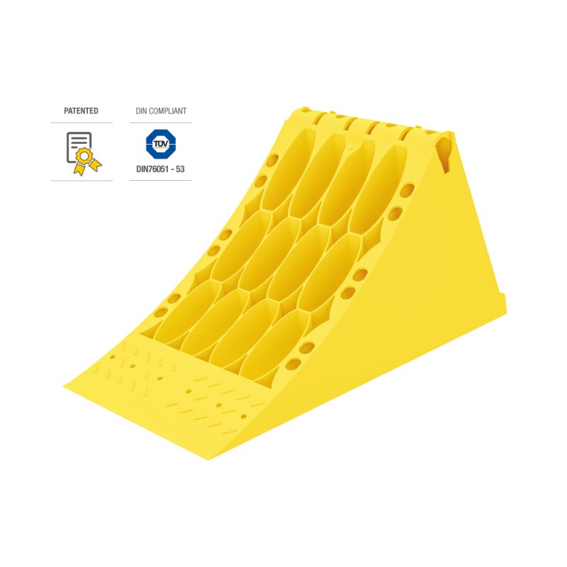 cale de roue Crowny 46 plastique jaune