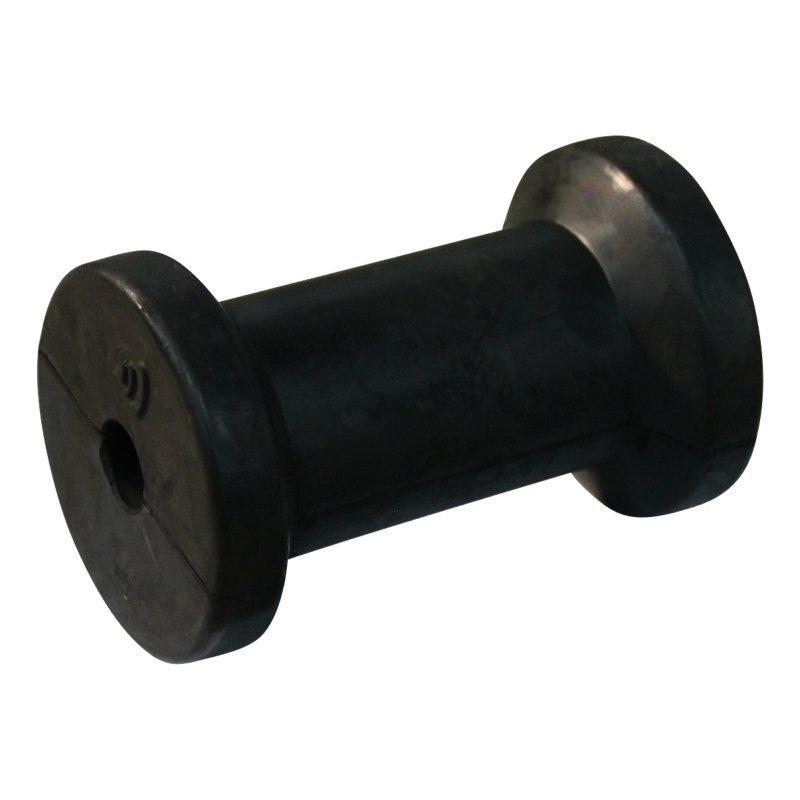 rouleau de quille caoutchouc noir Ø77mm 121mm Ø17