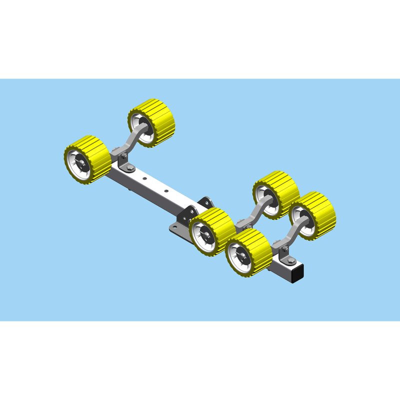 galet en PVC règlable jaune 3 kits diabolos