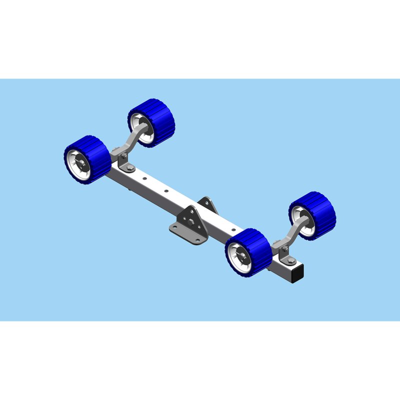 galet en PVC règlable bleu 2 kits diabolos