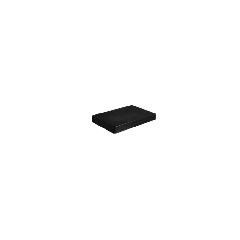 bateau coussin PU noir 300x200x38mm