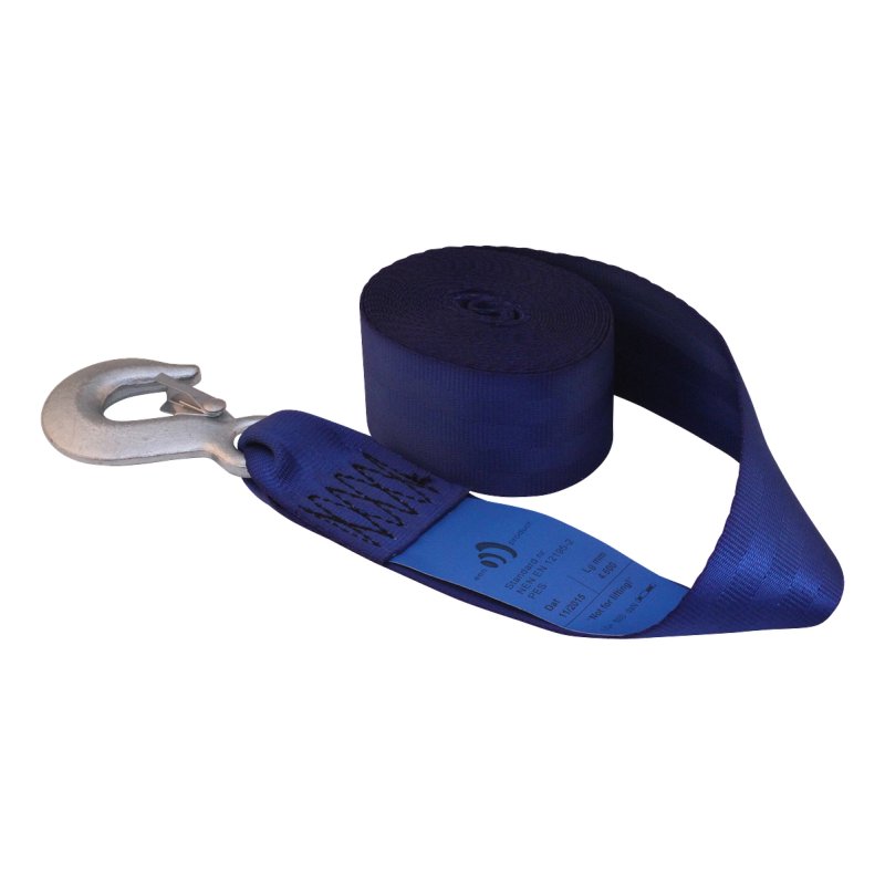 winch strap 6,1m blue 600daN