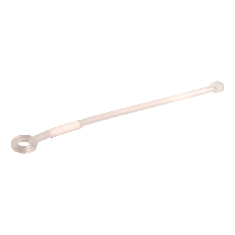 cordon de sûreté 200mm PVC , transparent avec 2 joints toriques