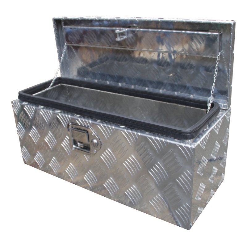 caisse à outils aluminium lxbxh 600x250x250mm serrure de coffre