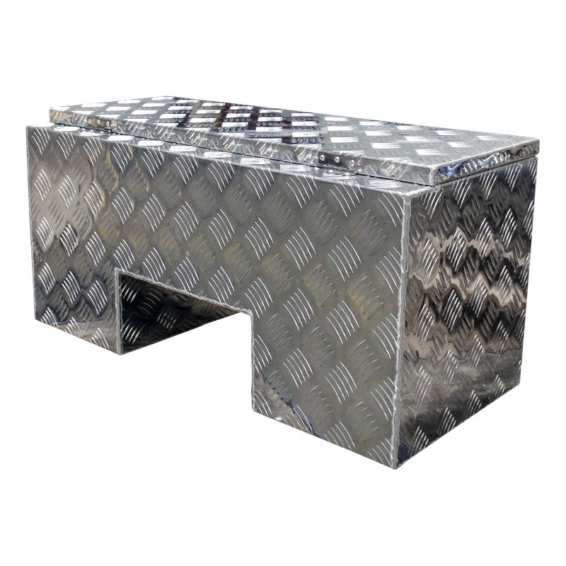 caisse à outils aluminium lxbxh 818x361x400mm serrure de coffre