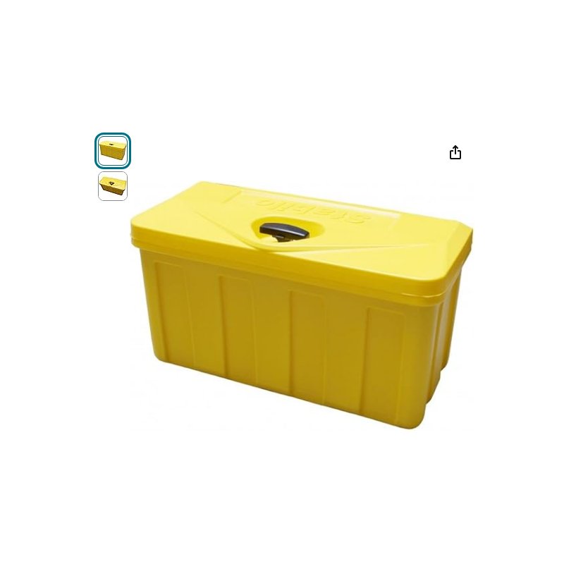 plastique jaune Stabilo®-box 500-4, espagnolette avec serrure lxbxh 530x250x300mm