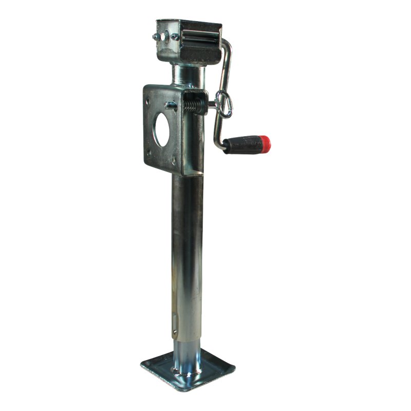 Pied béquille basculante LF Ø51mm 900kg zingué avec fixation par bride