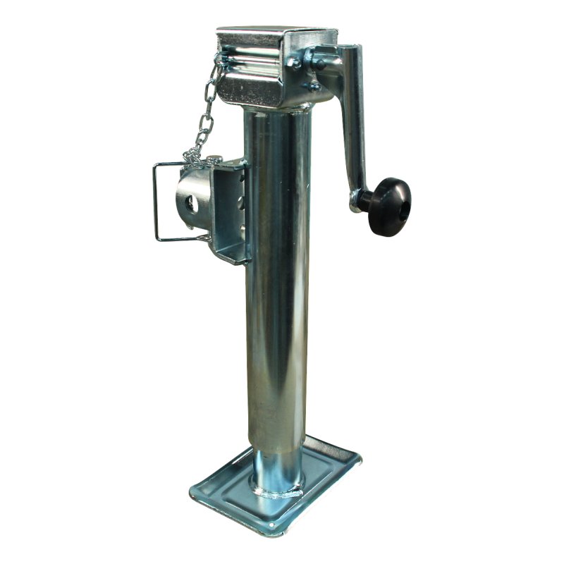 Pied béquille basculante LR Ø57mm 1300kg zingué fixation par tube